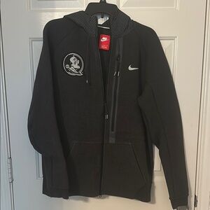 NEW Nike Diamond Quest Tech Florida State Seminoles FSU Charcoal Jacket Hoodie L